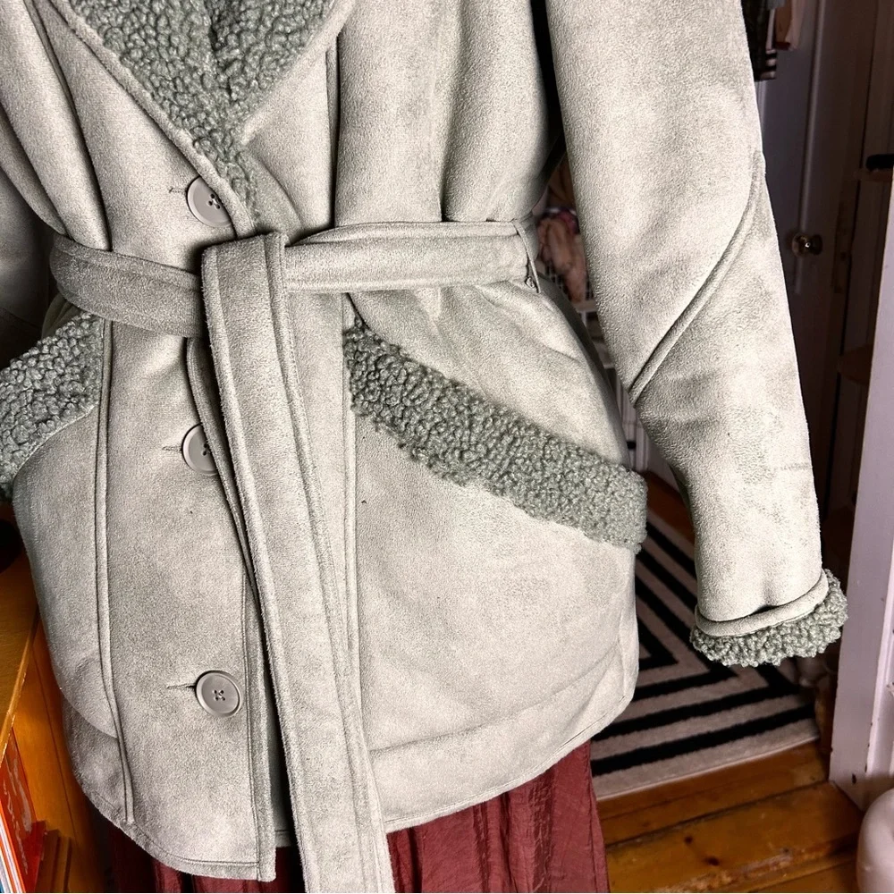 Love, Whit by Whitney Port Faux Leather Belted Jacket - Picture 11 of 11